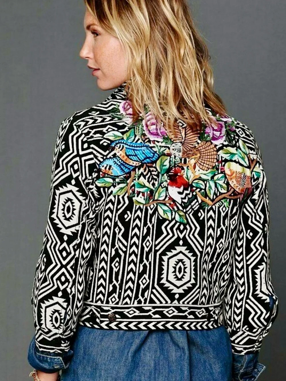 Free People New Romantics Native whisper jacket - Picture 2 of 12